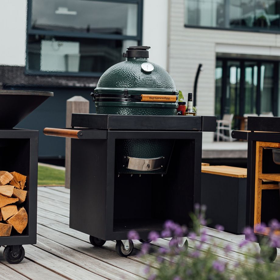 Egg grill table clearance