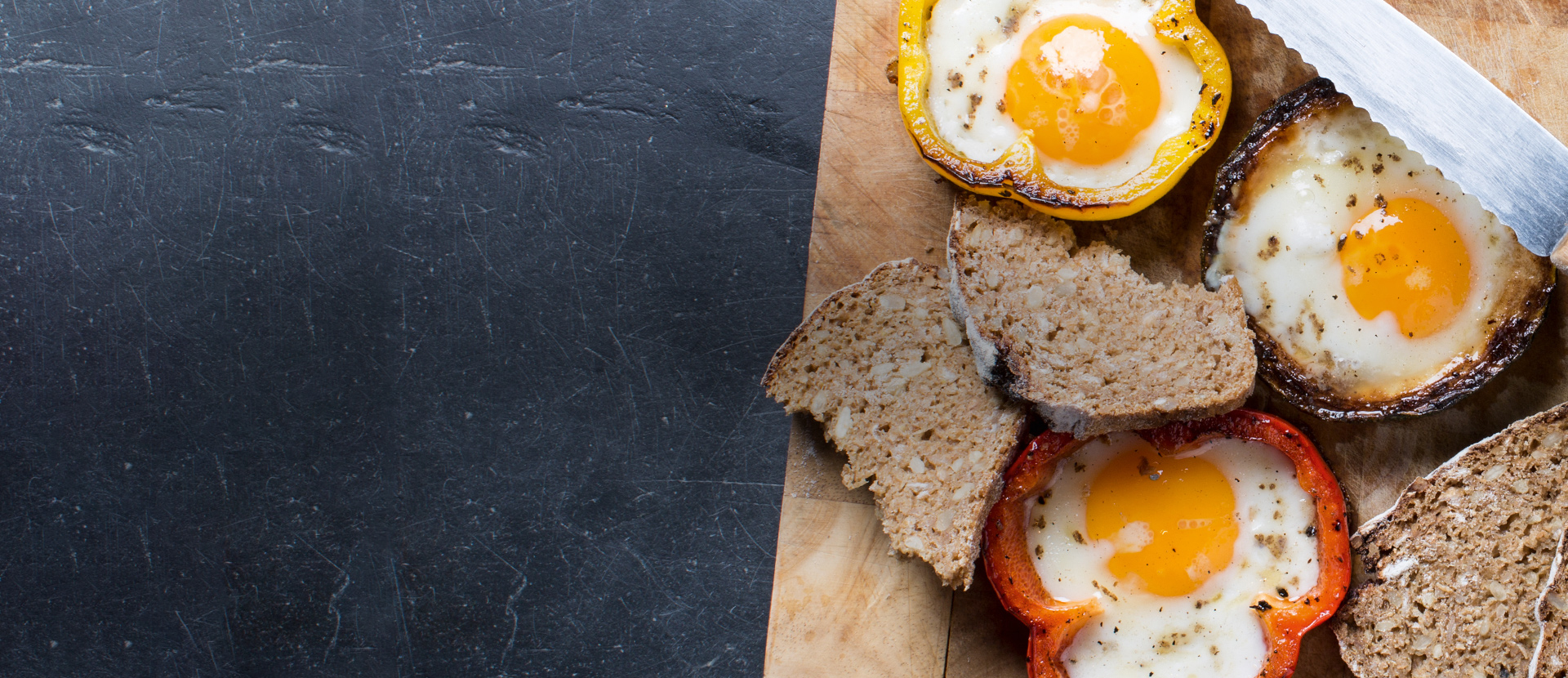 Eggs sunny side-up